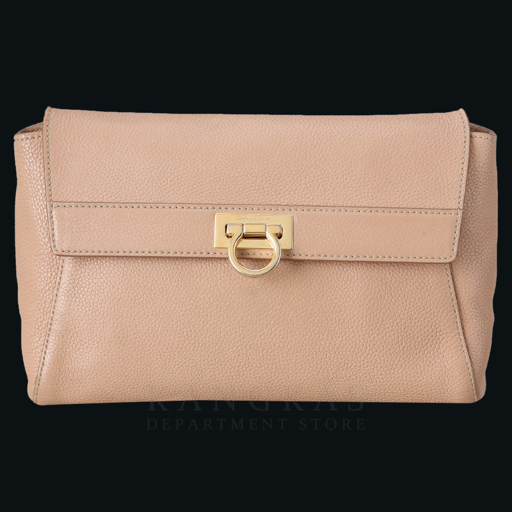 FERRAGAMO(USED)페레가모 간치니 로고 플랩 크로스백